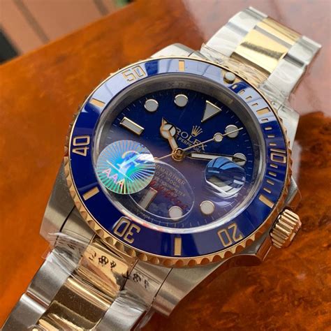 replica rolex sumariener gold and blue|rolex submariner knockoff watches.